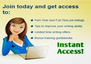 Legit Writing Job Online