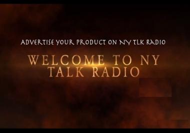advertise your product on NY Talk Radio