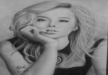 Drawing any picture with a pencil