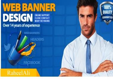 i will design a professional advertisment banner for you