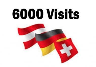 drive 6000 real visits German speaking countries Live Analytic
