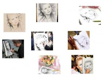 I will draw you a pencil drawing