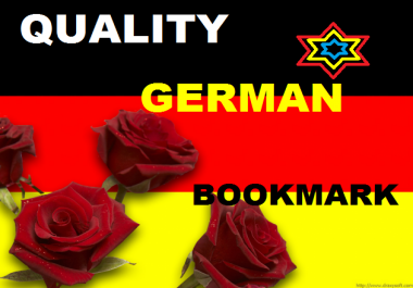 boost your site in 30 high PR German Socialbookmark and backlinks