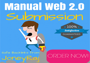 Manual Web 2.0 Blog Writing & Submission Service With Unique Content