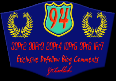 submit 94 exclusive dofollow blog comments from 30pr2 30pr3 20pr4 10pr5 3pr6 1pr7