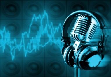 Get Voice-Over for Videos,  Podcasts,  Presentation,  Sales,  Stories etc