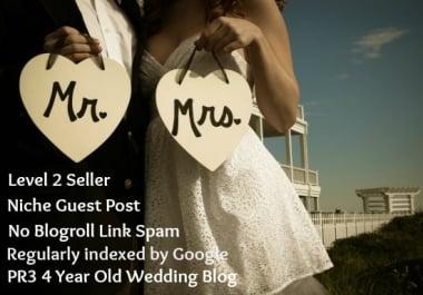 post your guest post on my PR3 Wedding Blog