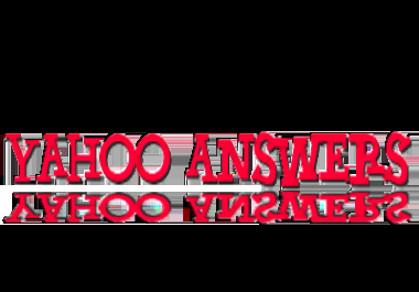 Get 18 Yahoo Answers with your link for Direct and Targeted Traffic to your website only