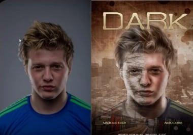 Creative Wonderful Movies Poster Design With Your Picture or Any Design in 12 hr