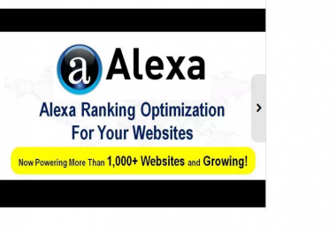 increase your website Alexa Ranking from 10 to 50 percent within 7days