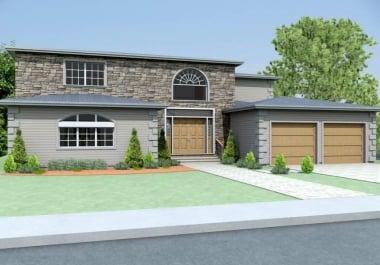 Custom House drawing/rendering