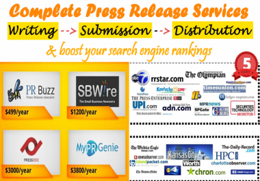 Do Search engine optimized press release Writing,  Submission & Distribution