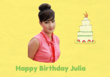 I will make amazing Happy Birthday video for you