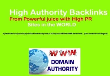 Manual 55 PR9 High Authority Backlinks for Ranking Up Site or Video