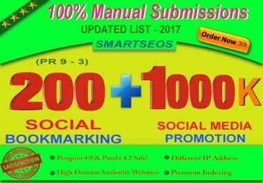 I Will Manually do 200 Social Bookmarking For Any Of Your Links
