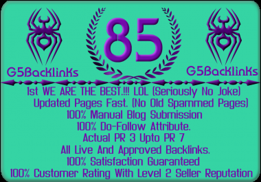 85 Do Follow Blog Comments Pr3 up to Pr7