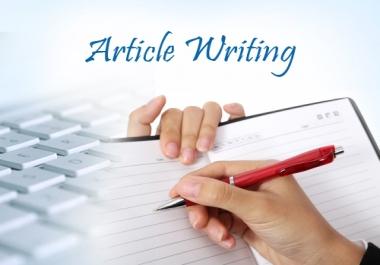 write SEO optimize article on any niche 500 words