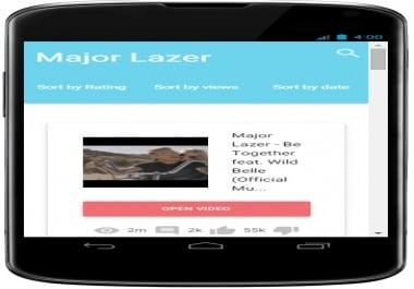Build Youtube Android App from your channel