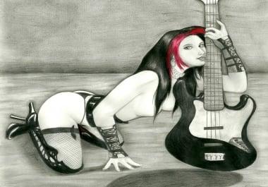 I will draw a Sexy Artistic image with your idea