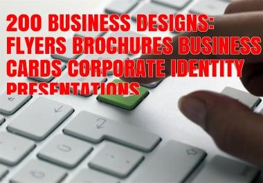 I will supply 200 PROFESSIONAL Business Design Resources