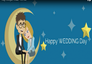 I will design 2D animation video clip