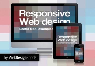 Html responsive Website Design using bootstrap