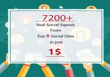 7200 Real SEO Social Signals including High PR9 Pinterest signals social bookmark