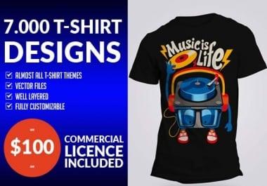 Will deliver 18000 T-Shirt Designs and Source Files