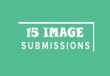 I will do Manually 15 Image Submissions On Overcrowded webSites