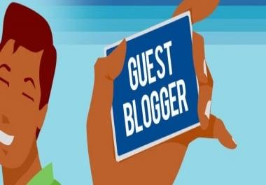 5x write and guest post on High Quality Website