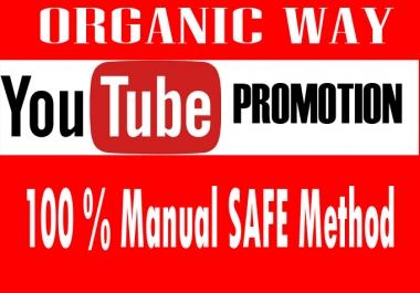 I will promote your youtube video natural organic relevant seo links
