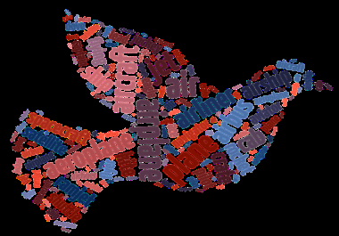 I will design an amazing wordcloud with picture or shapes