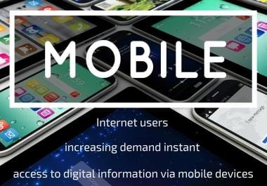 Unlimited Genuine IOS and Android mobile traffic