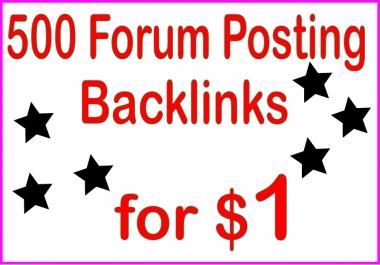 Boost Site Alexa Rank with 500 Forum Posting backlinks