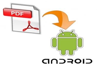 I will convert any PDF file into Android App with your Admob Ads embedded