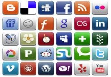 manually submit your site to 10 Social Bookmarking sites and send you the full report of the work done