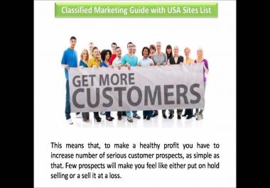 post your ads 40 times on Different High PR classified website in USA,  UK,  Canada,  Australia