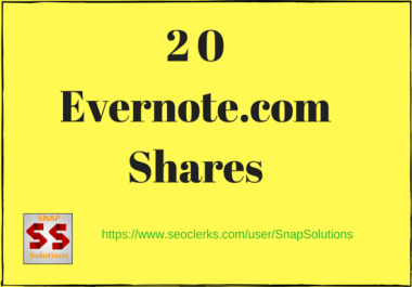 Bring You 20 Evernote. com App Shares Manually For Your URL
