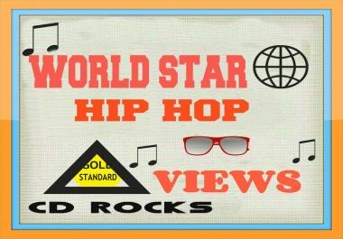 SALE PRICED 3 MILLION QUALITY VIEWS WORLD STAR HIP HOP VIDEO PROMOTION