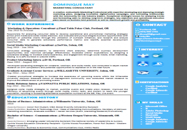 design, recreate Modern Resume, cv, cover later fast