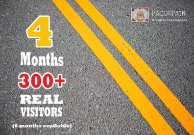 send UNLIMITED genuine real Website TRAFFIC for 4 months