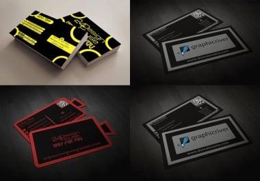 design one or double sided business card