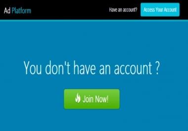 give you advertising platform script