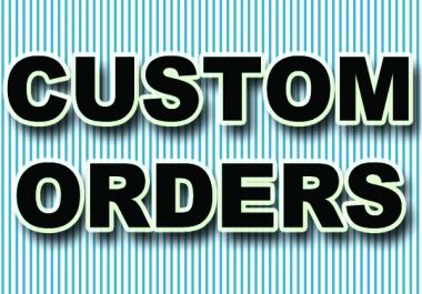 Custom Order For AS per you need
