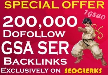 Big Blast 200,000+ Verified GSA SER Backlinks for SEO