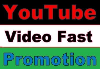 Youtube Video PROMOTION Safe and Fast Guaranteed