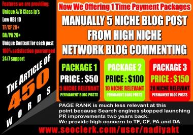 Niche Relevant Blog Posts Relevant posts perform better for attracting more consumers