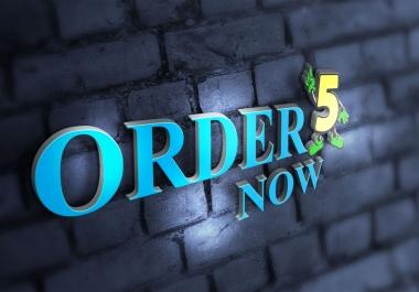 make Fabulous 3d logo design