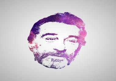 Get a uniqe converted portrait of you in galaxy style