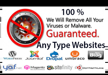Remove all malware,  Hacked site or Malicious code from any type website